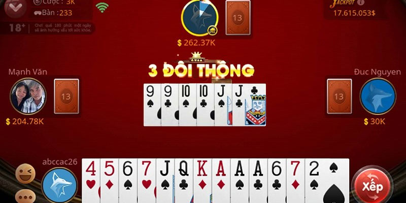 3 đôi thông có sức mạnh khá lớn trong bài Tiến lên